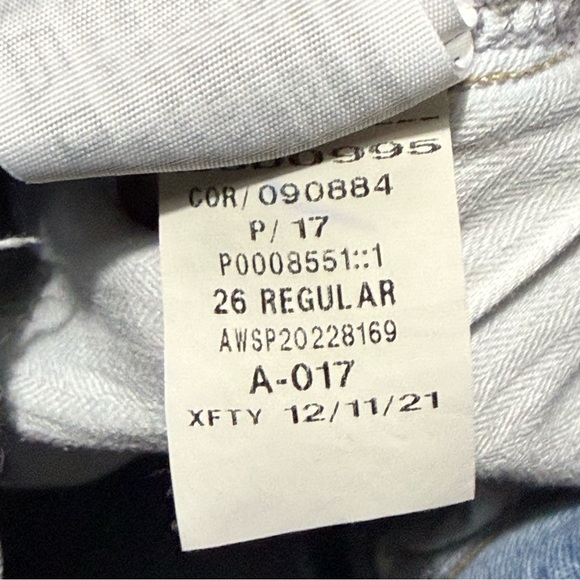 Abercrombie & Fitch The 90s Low Rise Jeans Women's 2/26 Curve Love Distressed De - Picture 5 of 6